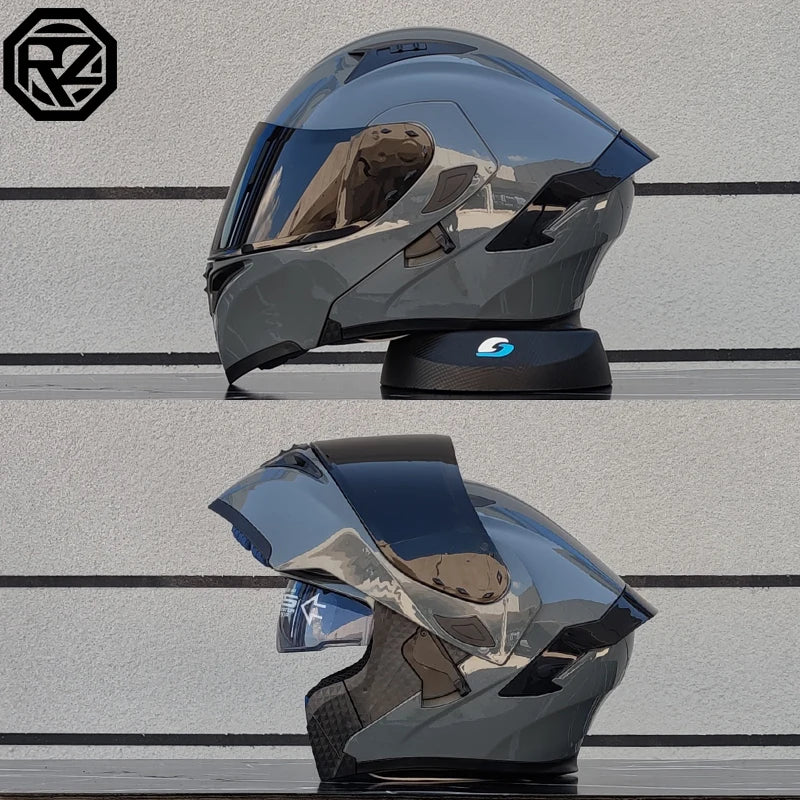 Flip Up Motorcycle Helmet Double lens full face helmet High quality DOT approved Moto cascos motociclistas capacete