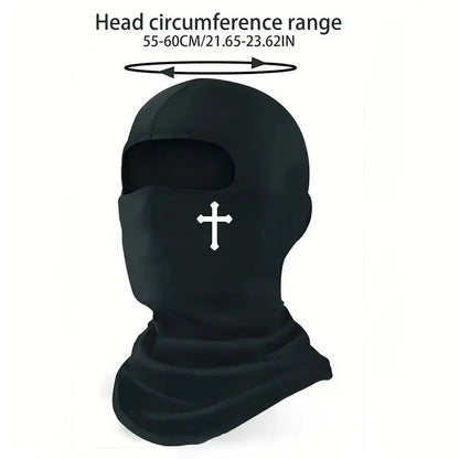 Christian Balaclava Cross Ski Mask Full Face Mask Cover Faith Shiesty Jesus Face Cover Breathable Men Women Sports Motorcycling