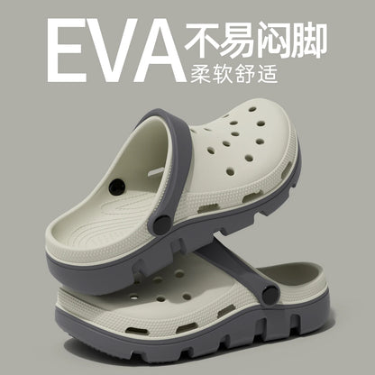 Women Slipper Clog Sandals nursing Cloud Summer Flip Flops Beach Slides Home House Platform Shoes Flat Men Male Female Hole