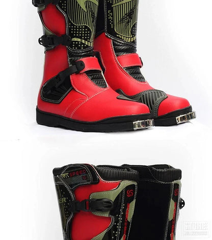 Motorcycle Boots Men Waterproof PU Boots Anti-drap Moto Boots Motocross Motorcycle Shoes Protection Motorcycle Long Thigh Boots