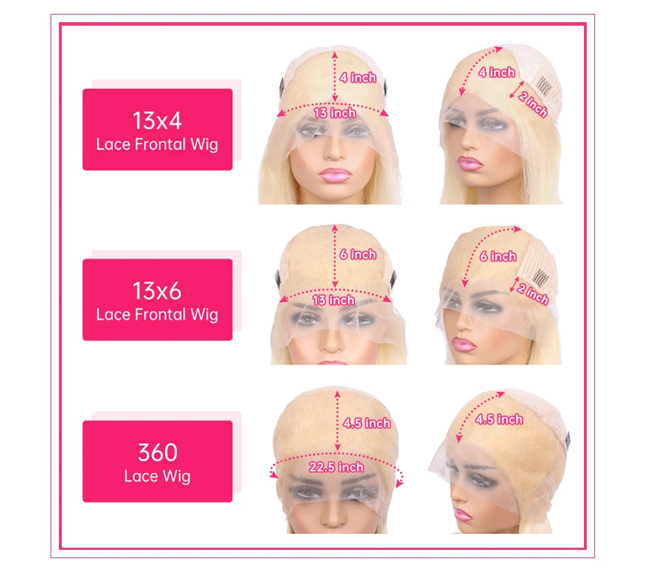 613 Honey Blonde 360 Lace Wigs Human Hair Pre Plucked Body Wave Lace Front Wig 13x4 13x6 Lace Front Frontal Wigs for Black Women