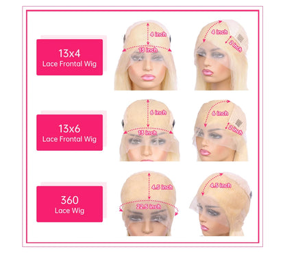 613 Honey Blonde 360 Lace Wigs Human Hair Pre Plucked Body Wave Lace Front Wig 13x4 13x6 Lace Front Frontal Wigs for Black Women