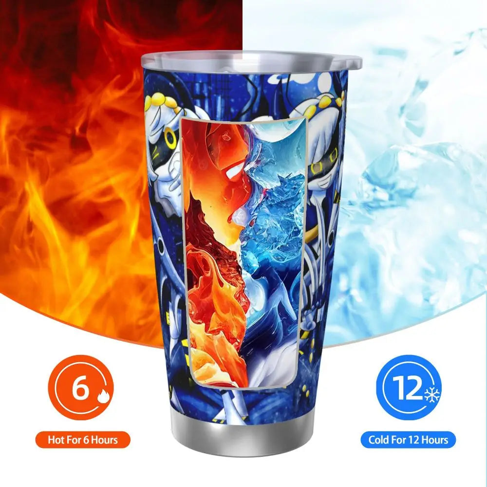 Murder Drones Tumbler Vacuum Insulated Thermal Cup Stainless Steel Double Wall Mugs Water Bottle, 20oz