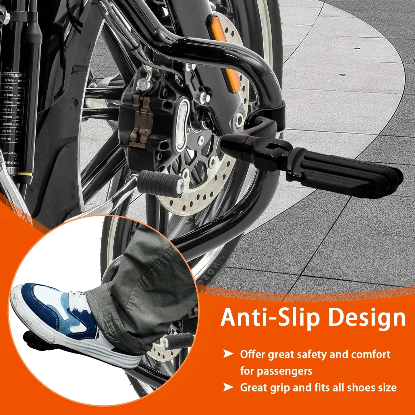Motorcycles 25-35mm Clamp Engine Guard Highway Foot Pegs For Harley Honda Yamaha Kawasaki Road King Street Glide 3 Davidson Dyna