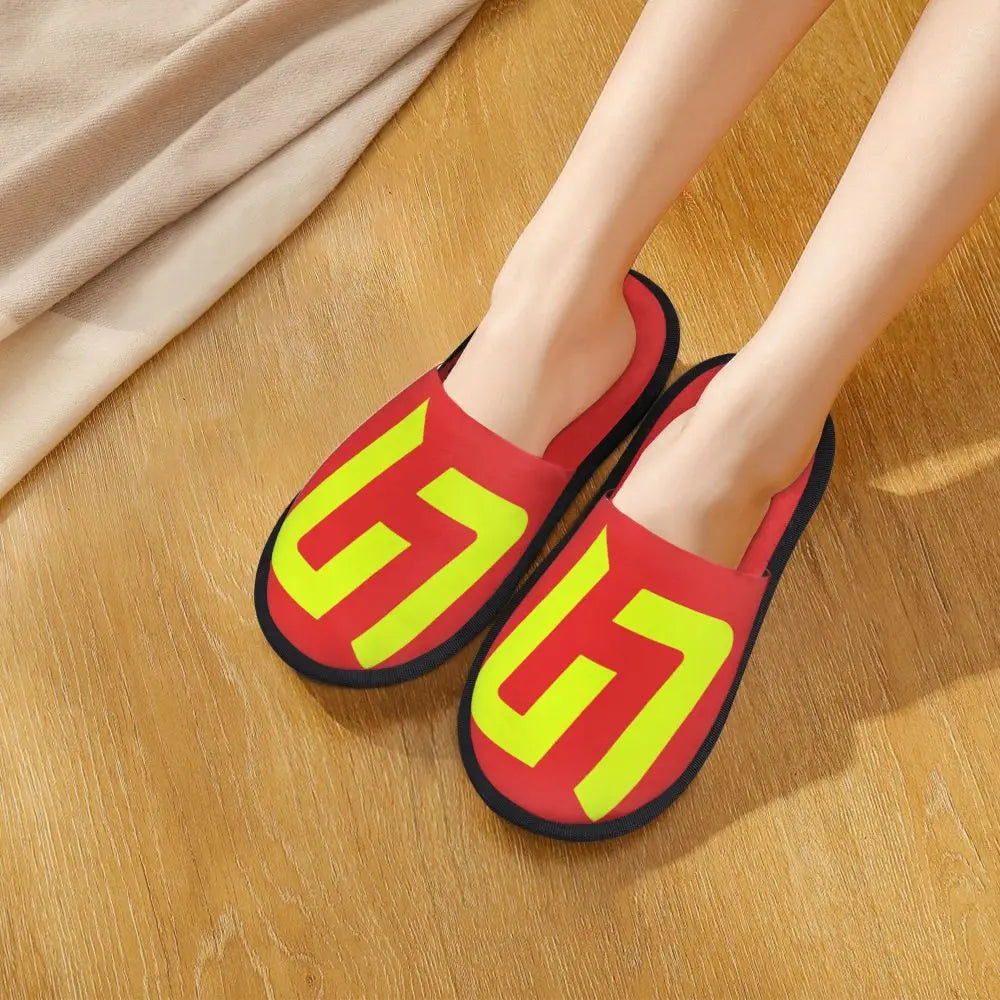 Custom British Lando Norris Racing Driver Guest Slippers for Spa Women House Slipper