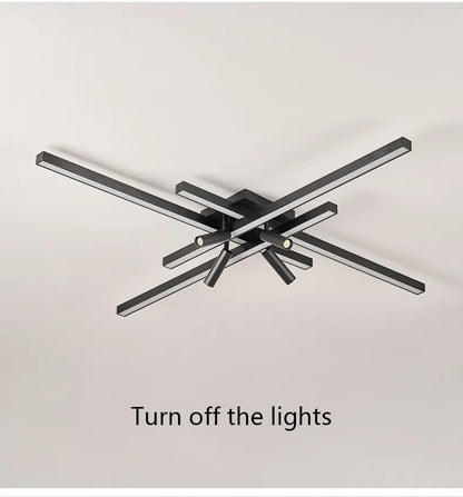 Modern Minimalist Living Room Ceiling Lights Bedroom Long Line lamps LED Chandelier Hall Bedroom Indoor Lighting Decoration