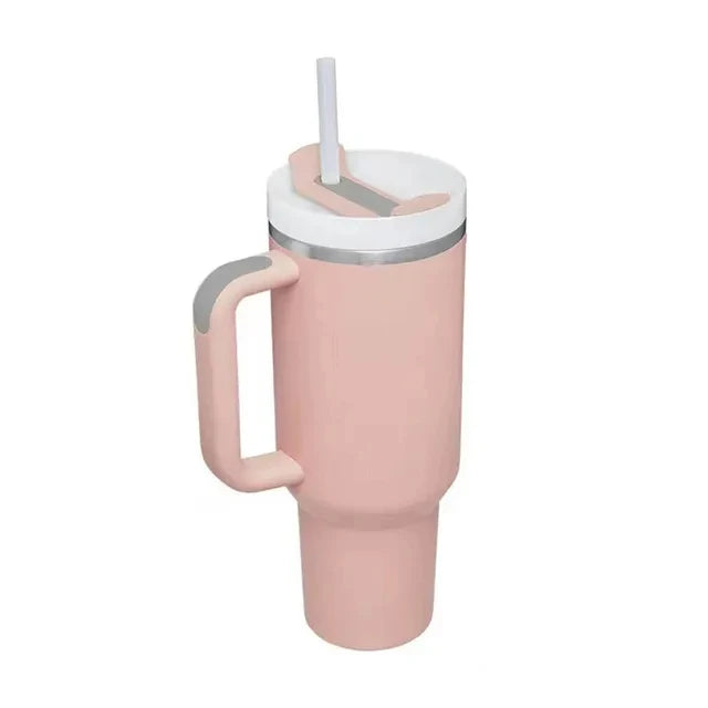 40oz H2.0, 304 Stainless Steel Vacuum Insulated Tumbler With Lid Straw For Water Cold Warm Thermal Coffee Car Cup
