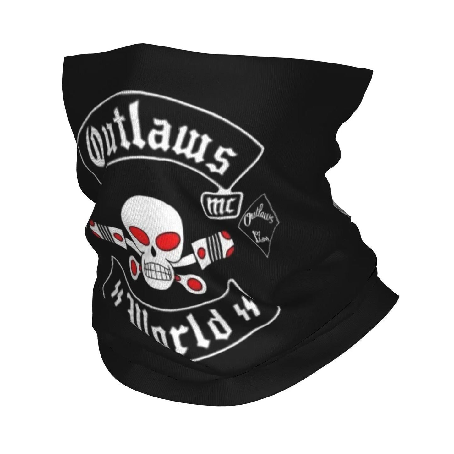 Outlaws Mc Support Bandana Neck Gaiter Printed Mask Scarf Multi-use Face Mask Running Unisex Adult Windproof