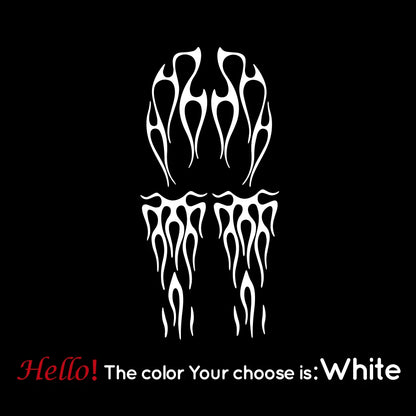 4PCS Fire Flame Sticker For Motor Body Parts Decoration Waterproof Flame Decal Motorcycle Reflective Stickers