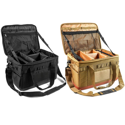 30L Camping Cooking Utensil Organizer Large Capacity Hard Picnic Storage Bag Detachable Multifunctional Utility Camping Supplies
