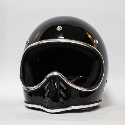 Motorcycle helmet Japanese retro cruise tip glass fiber reinforced plastic helmet motorcycle full helmet
