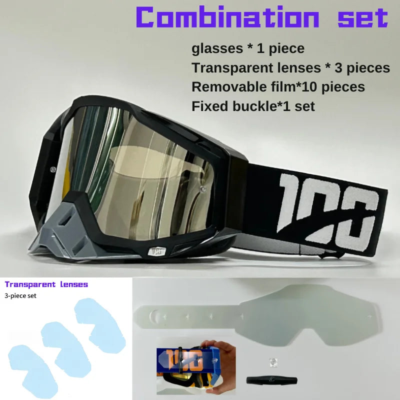 Men Motorcycle Glasses Dirt Bike MX Goggles Anti-fog HD Lens Motocross Enduro Sunglasses Windproof Ski Goggles Factory Wholesale