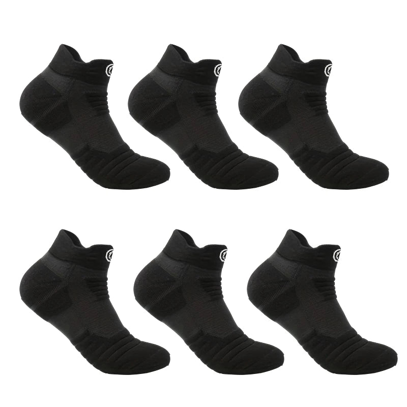 3/6 Pairs Sports Socks For Man High Quality Comfortable Breathable Basketball Short Socks Casual Fashion Low-cut Ankle Socks