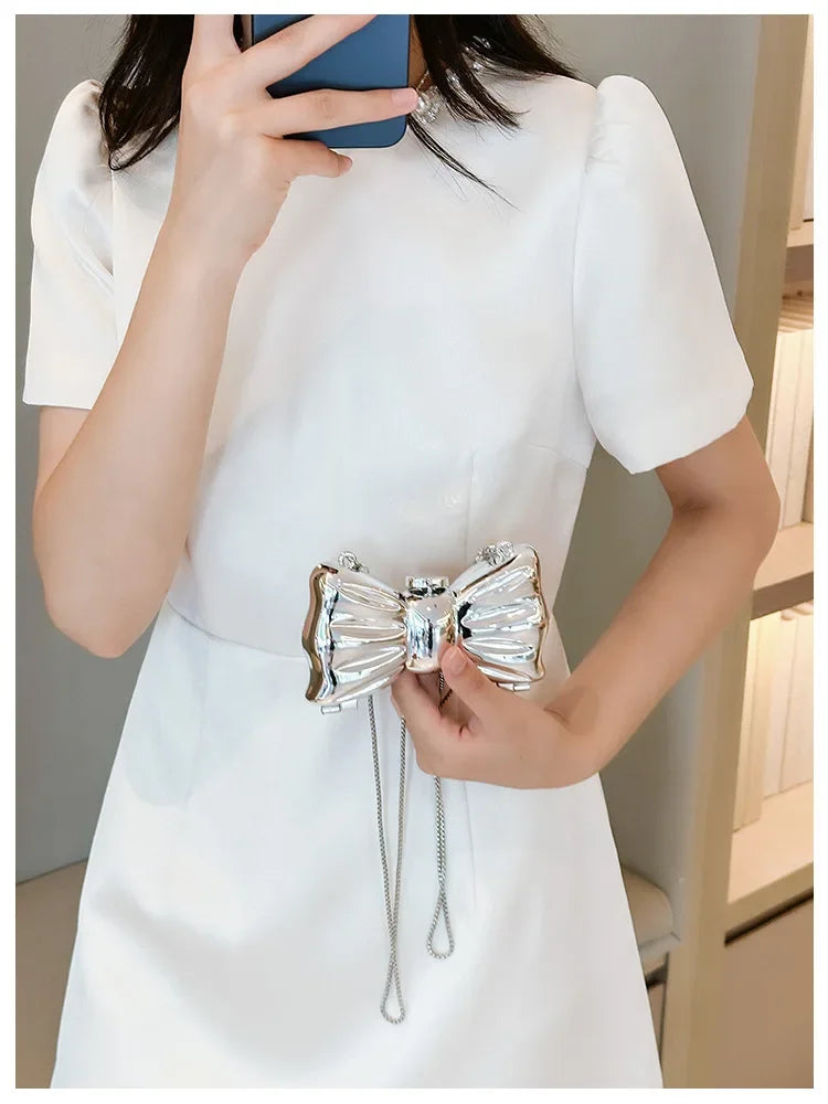 Purses and Handbag Luxury Designer Shoulder Bags Funny Shape Party Wedding Round Acrylic Shiny Clutch Purse Golden Evening Bag