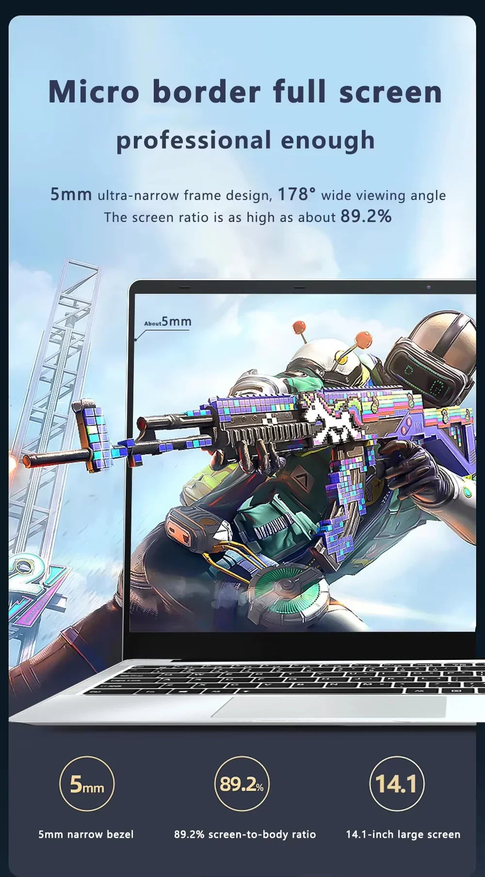 2026 NEW Windows 11 Pro Laptops Intel Core i7 8650U 16GB RAM 1TB SSD Office Gamer Study notebook Computer PC