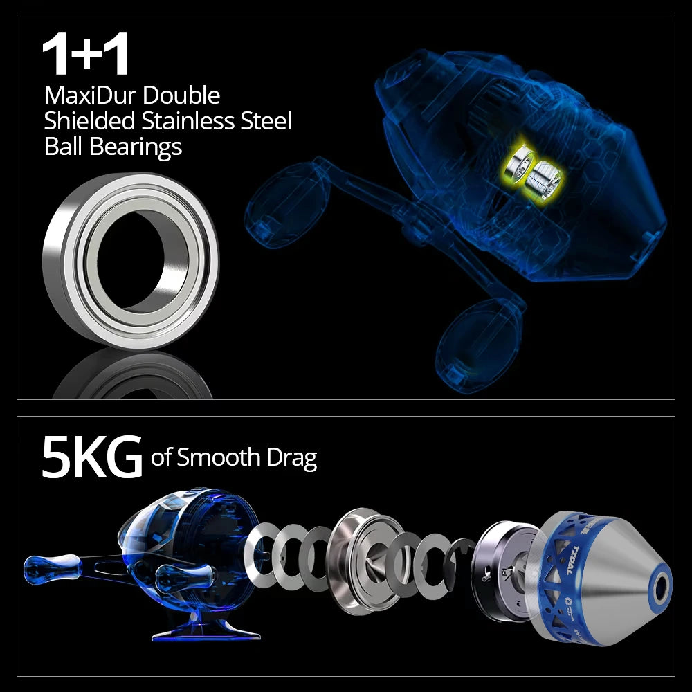 ZUKIBO Portable Slingshot Fishing Reel 4.0:1 High Speed Reel Left Right Hand Catapult Hunting Shooting Closed Fish Reel New