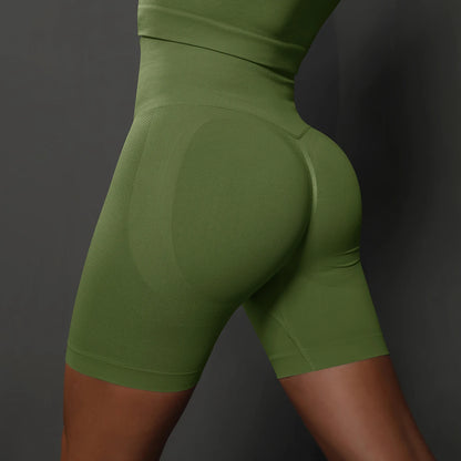 Seamless Shorts for Women Yoga Shorts Push Up Booty Workout Gym Shorts Fitness High Waist Sports Short Women Clothing