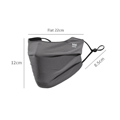 Z. Sun Protection Face Mask For Men Reusable Breathable UV Face Shield Solid Color Washable Face Mask Summer Cycling Face Mask