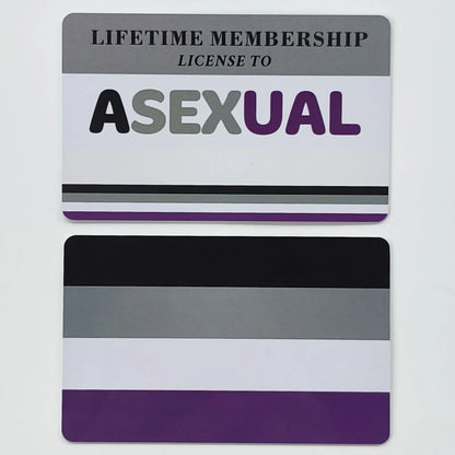 Writable LGBTQIA Identity Card LGBT Pride Cards Lifetime Membership Card perfect rainbow community gift