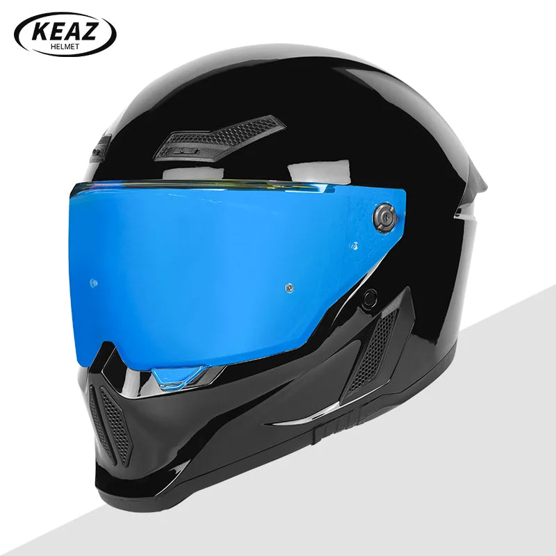 Motorcycle Helmet All-Season Universal Retro Men's Bike Racing Street Bike Riding Running Motorcycle Riding Safety Helmets