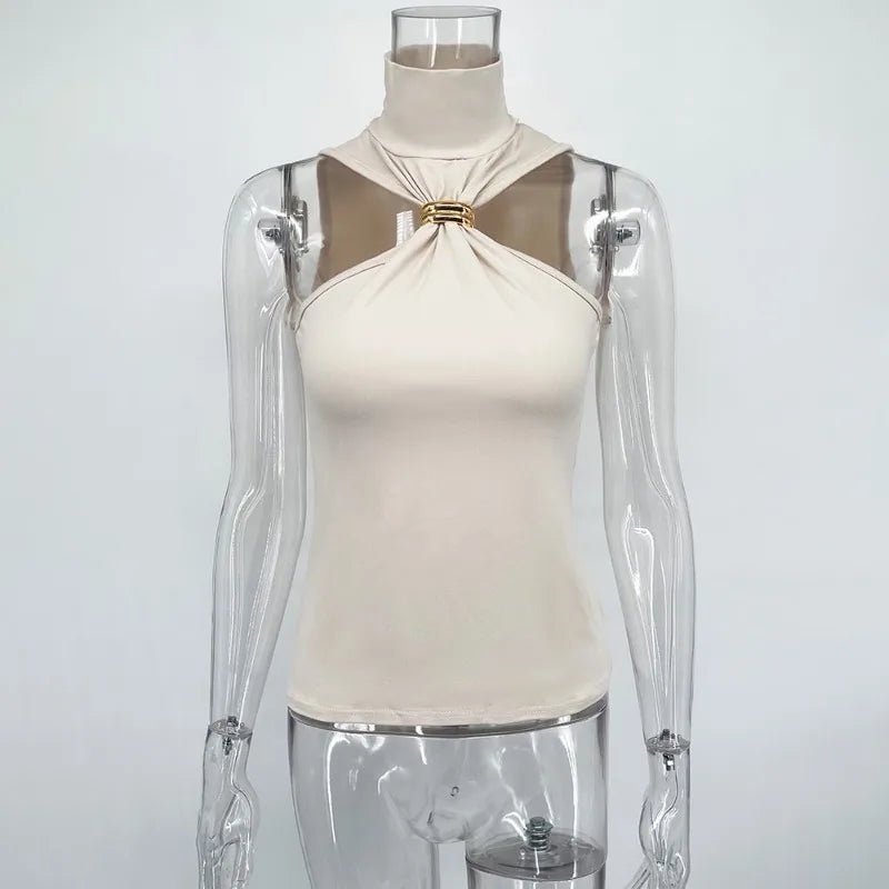 Tuularose Women Summer Tank Top Fashion Solid Sleeveless Strapless Tight T-Shirt Top Sexy High Street Vintage Vest Camisole 2025