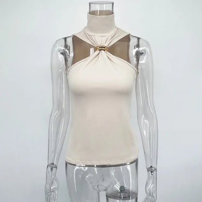 Tuularose Women Summer Tank Top Fashion Solid Sleeveless Strapless Tight T-Shirt Top Sexy High Street Vintage Vest Camisole 2025