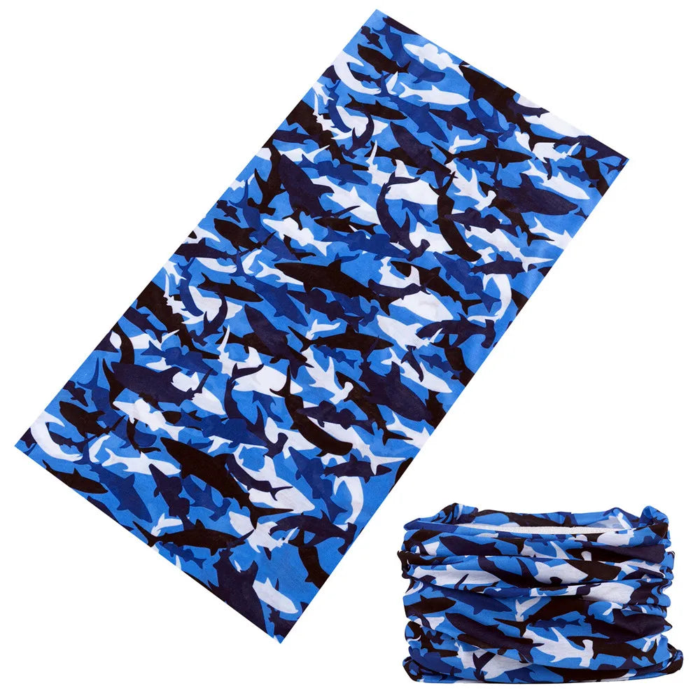 2024 New Green Bandanas Future Geometry Design Sports Headbands For Woman Man Balaclava Funny Face Mask Cycling Neck Scarf