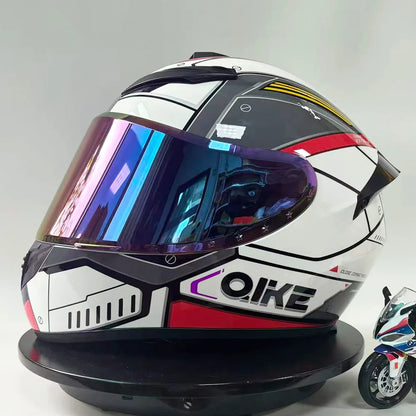 New Vintage Motorcycle Helmet Unisex Full Face Fog Proof Customizable Full Coverage Karting Helmet for Men And Women