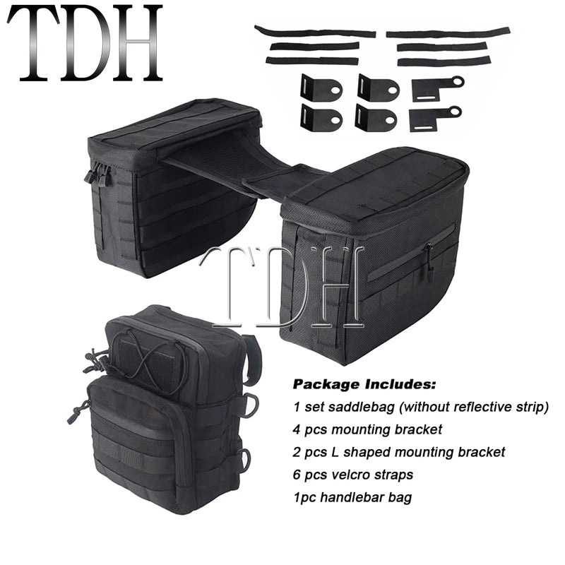 Motorcycle Saddlebag Side Tool Luggage Bag For Harley Dyna Softail Sportster XL Street Bob Low Rider FXD FXBB Travel Saddle Bags
