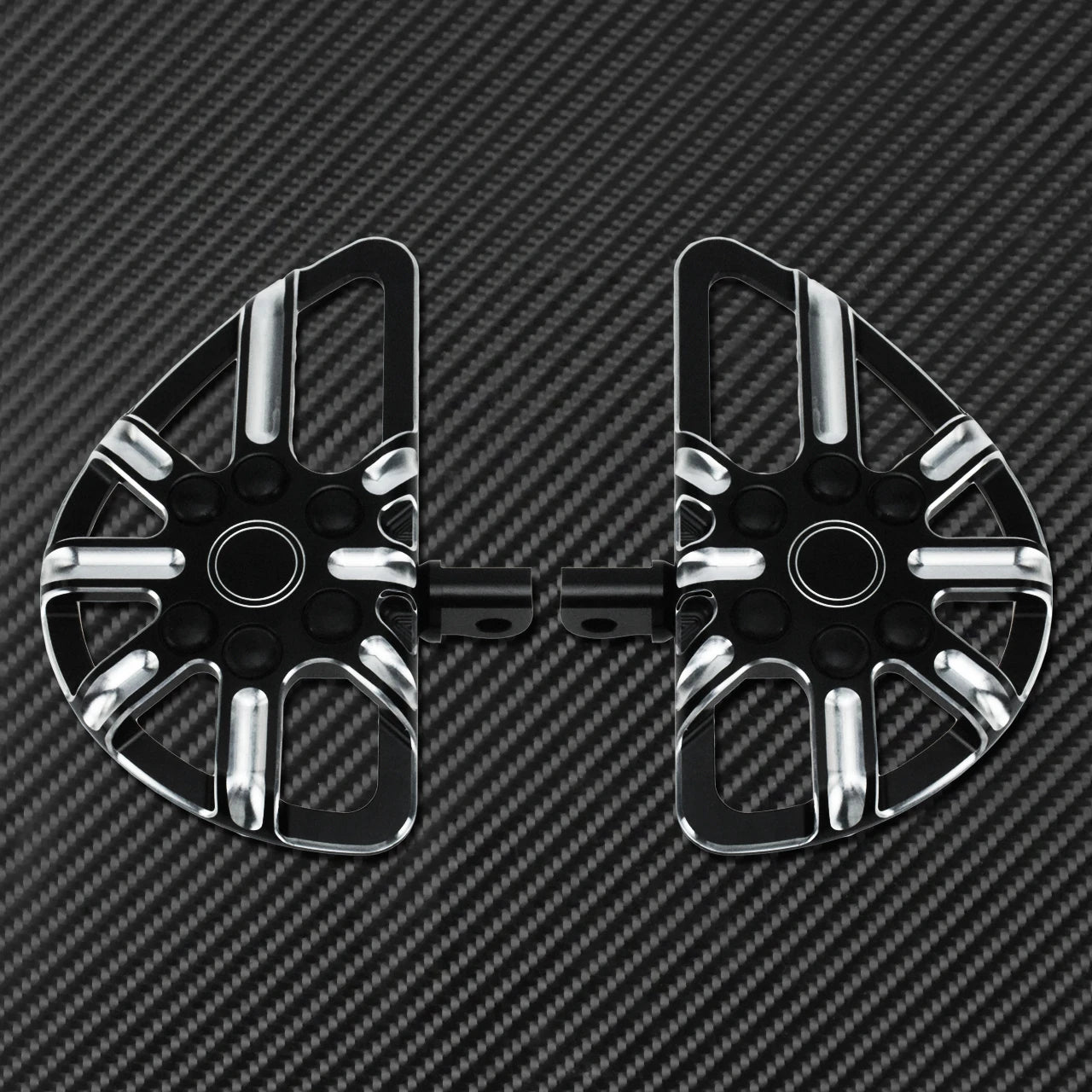Motorcycle Floorboard Front Rear Footrest Driver Footpeg Passenger Pedal For Harley Touring Electra Street Glide Dyna Softail FL