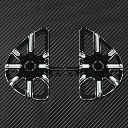Motorcycle Floorboard Front Rear Footrest Driver Footpeg Passenger Pedal For Harley Touring Electra Street Glide Dyna Softail FL