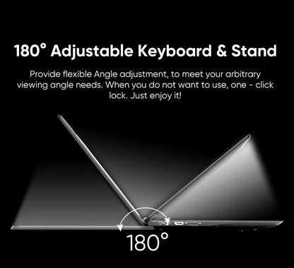 Dopesplay 14.1 inch Portable Lapdock Monitors with Keyboard HDR 1200P IPS External Screen Extender For Samsung Steam Deck Laptop