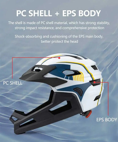 Eastinear High Quality Lightweight Children's Bicycle Helmet Full Face Removable Roller Skateboard Helmet Protects Head Safety