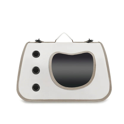 Portable Pet Carrier Bag for Small Dogs Cats Outdoor Foldable Cat Bag Breathable Cat Shoulder Bag Kitten Carrying Bag
