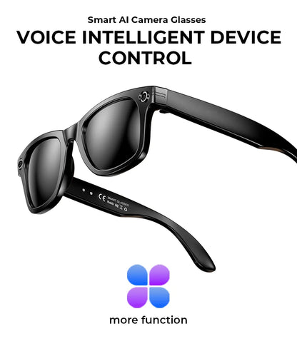 Multifunctional  Smart AI Camera Glasses with 8MP 140+ Languages Real-Time Translation Bluetooth Music 1080P Video Recording