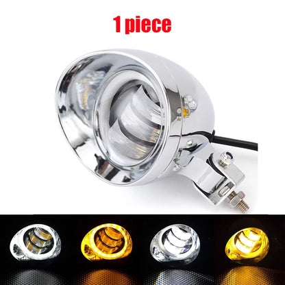 Motorcycle Headlight Spot Fog Light Turn Signal Light Bar Bracket For Honda VT VTX Shadow For Harley Kawasaki Suzuki Cruisers