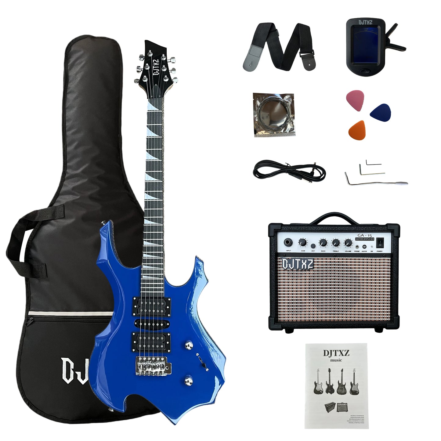 Electric Guitar with Speaker Amplifier Guitar Performance Special Set Alien Guitar Practice