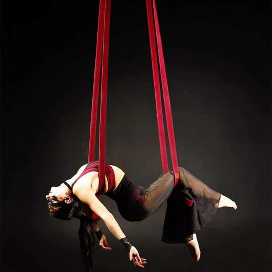 2 Meters suspension rope belt double loop Aerial Loops Aerial Straps Ropes Aerial Acrobatics Body Loop Trap  Circus Apparatuses