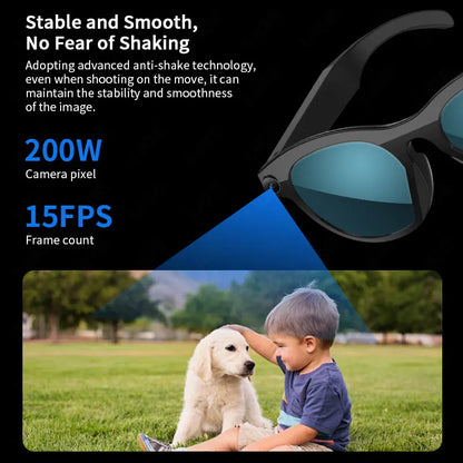 2026 Smart Glasses New Camera Photo Video Record AI Translation Bluetooth Touch Control Music Headphone Waterproof Smart Glasses