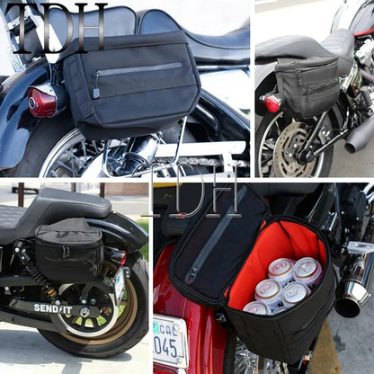 Motorcycle Saddlebag Side Tool Luggage Bag For Harley Dyna Softail Sportster XL Street Bob Low Rider FXD FXBB Travel Saddle Bags
