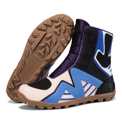 Motorcycle protective riding boots men four season fashion high top anti slip wear-resistant comfortable off-road cycling boots