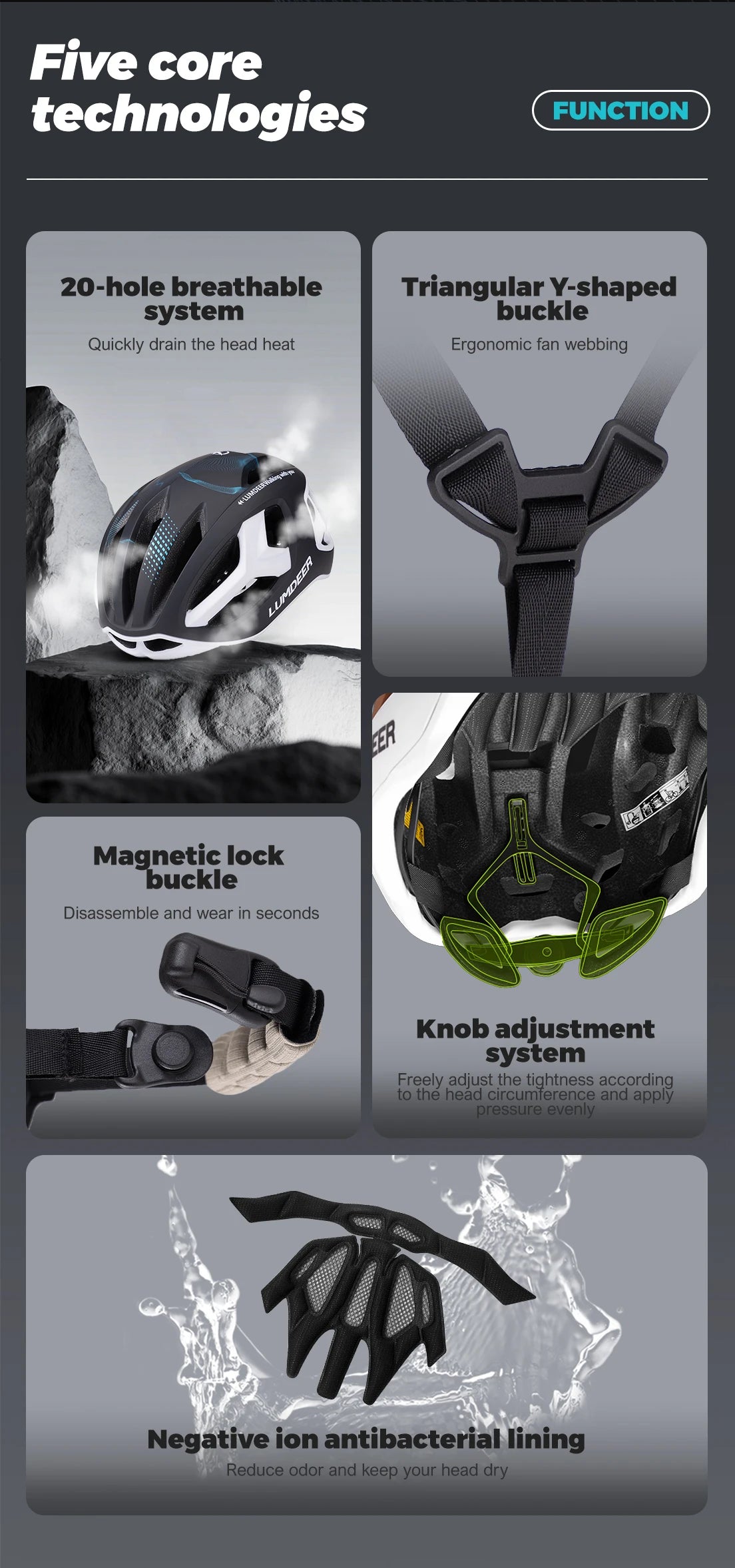 Eastinear new bicycle helmet ultra light breathable men and women outdoor sports cycling safety helmet with magnetic tail light