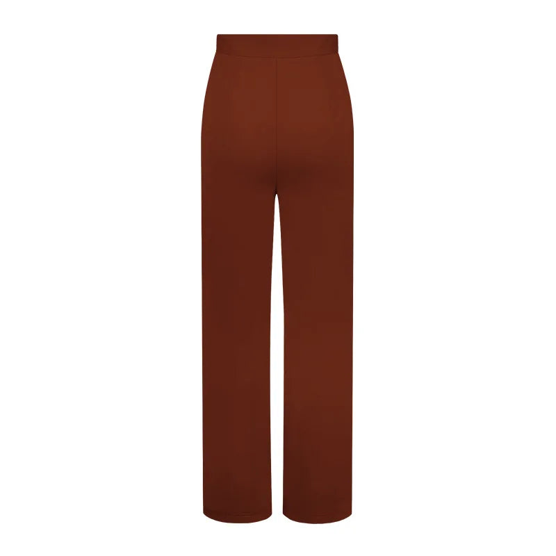 Women Flared Wide-leg Pants New 2026 Fashion Temperament Commuting Pants Versatile Fashionable Casual Wide Leg Pants Trousers