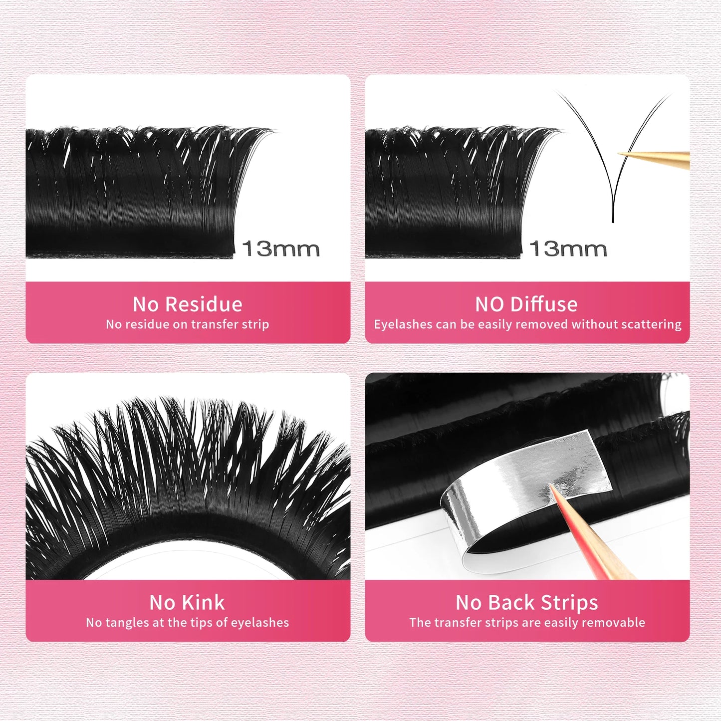 XIUSUZAKI YY Shape Black Brown Eyelashes Extensions Two Tips 2D YY False Lashes Natural Premade Volume Fans Individual Lashes