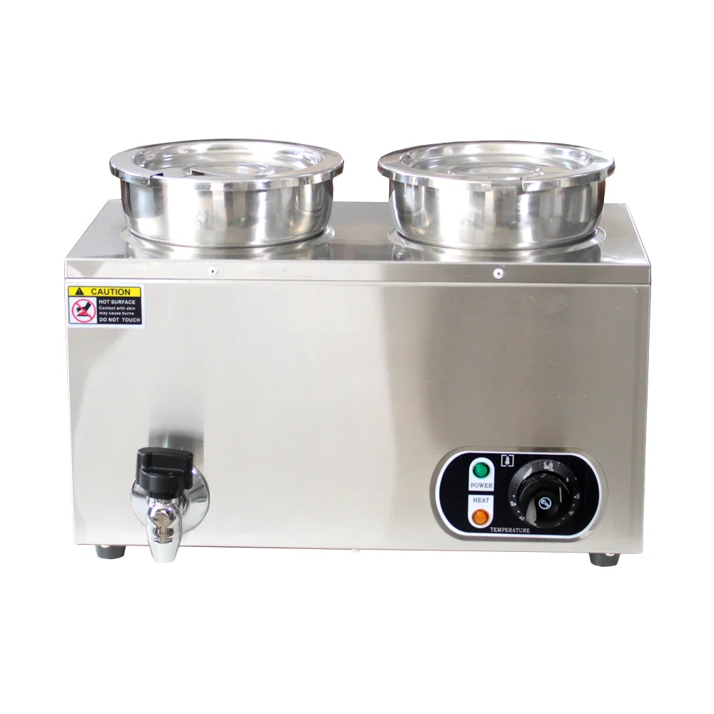 Commercial Soup Warmer Restaurant Kitchen Equipment Insulated Soup Kettle Buffet Food Warmer With 4Pots 7L For Catering 110/220V