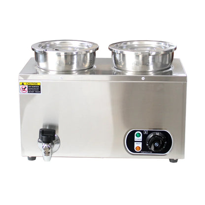 Commercial Soup Warmer Restaurant Kitchen Equipment Insulated Soup Kettle Buffet Food Warmer With 4Pots 7L For Catering 110/220V