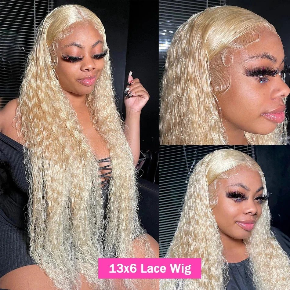 613 Hd Lace Frontal Wig 13x4 Deep Loose Wave Transparent Remy Color Front Human Hair Wig 13x6 Blonde Water Curly Human Hair Wig