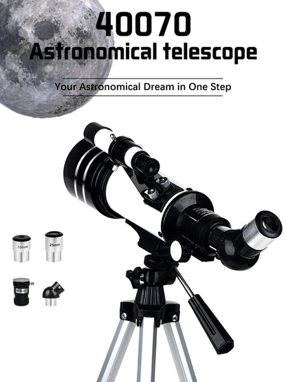 16-120x70mm Astronomical Telescope for Kids & Adults Aperture 400mm refractor Refracting Telescope for Beginners in Astronomy