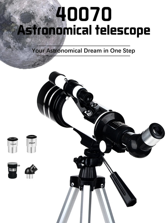 16-120x70mm Astronomical Telescope for Kids & Adults Aperture 400mm refractor Refracting Telescope for Beginners in Astronomy