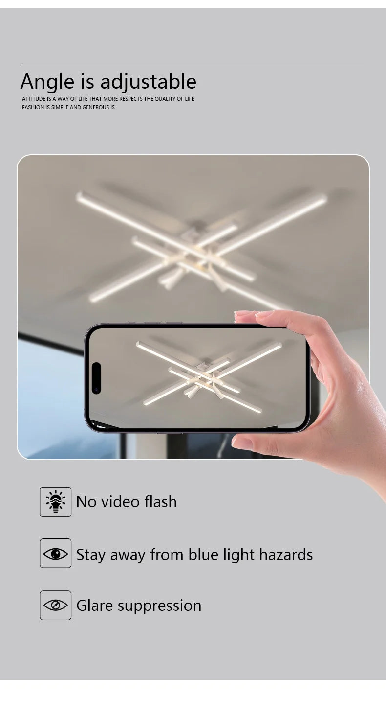 Modern Minimalist Living Room Ceiling Lights Bedroom Long Line lamps LED Chandelier Hall Bedroom Indoor Lighting Decoration